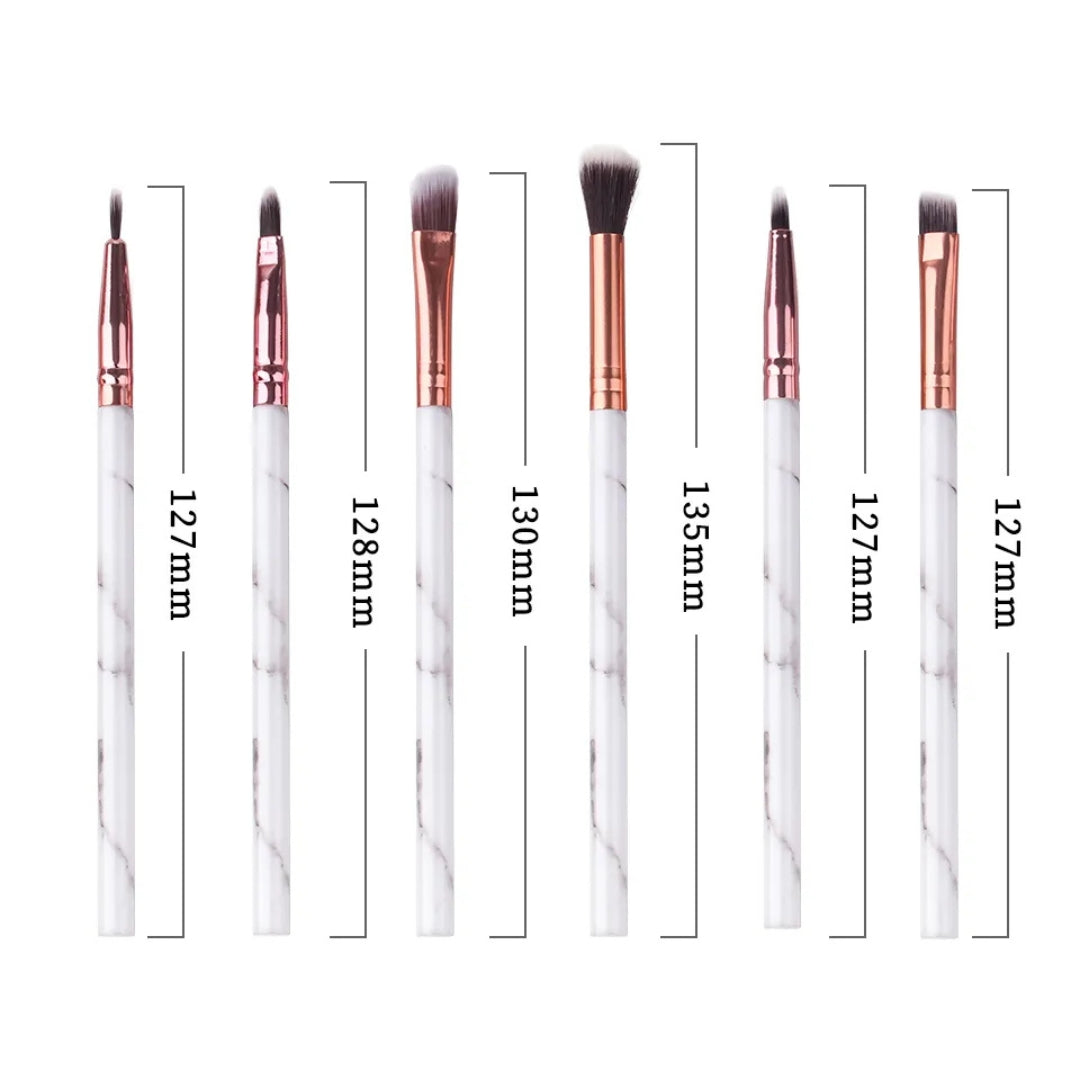 10 Pcs Marble Makeup Brush Set – Professional Soft Bristles for Flawless Makeup Smarty Ways