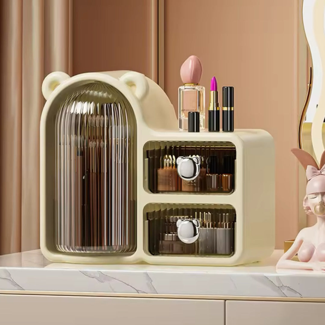 Rotating Organizer with Drawers in Pakistan – Stylish Makeup & Skincare Storage Box | smartyways.pk