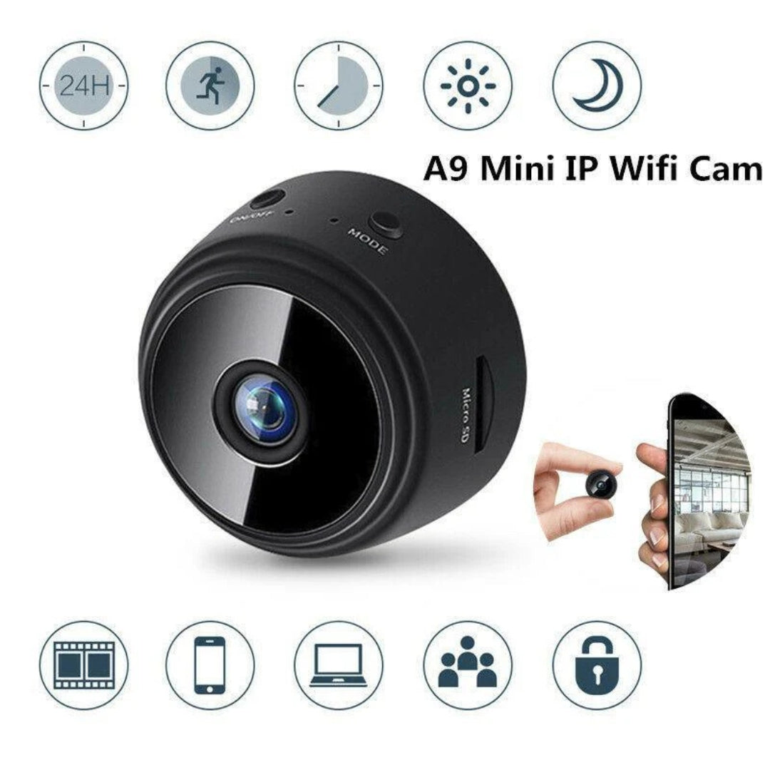 Mini WiFi Spy Camera | HD 1080P | Night Vision | A9 IP Cam
