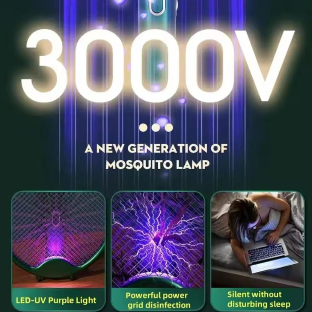 Foldable Rechargeable Mosquito Racket