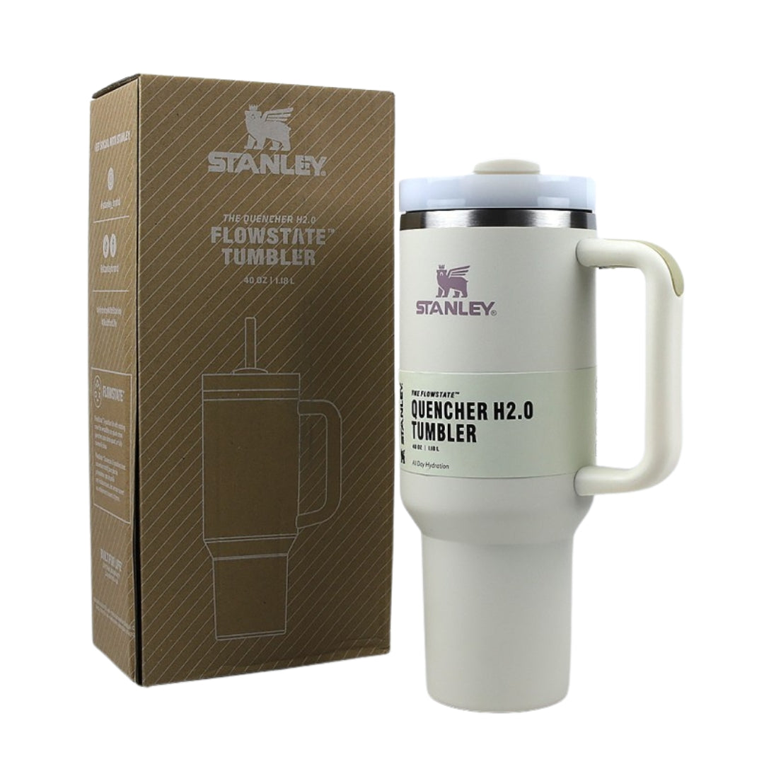 Stanley Quencher H2.0 Flowstate Tumbler – 40 oz (1.2L) | Premium Batch - Milky Cream