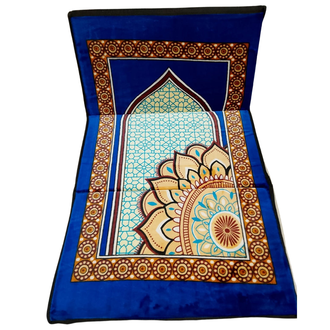 Premium Quality Foldable Prayer Mat with Back Rest Smarty Ways