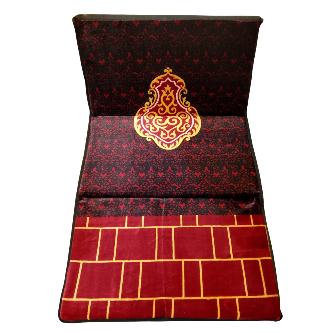 Premium Quality Foldable Prayer Mat with Back Rest Smarty Ways