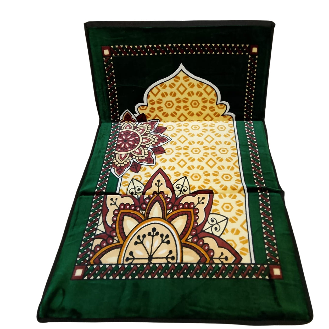 Premium Quality Foldable Prayer Mat with Back Rest Smarty Ways