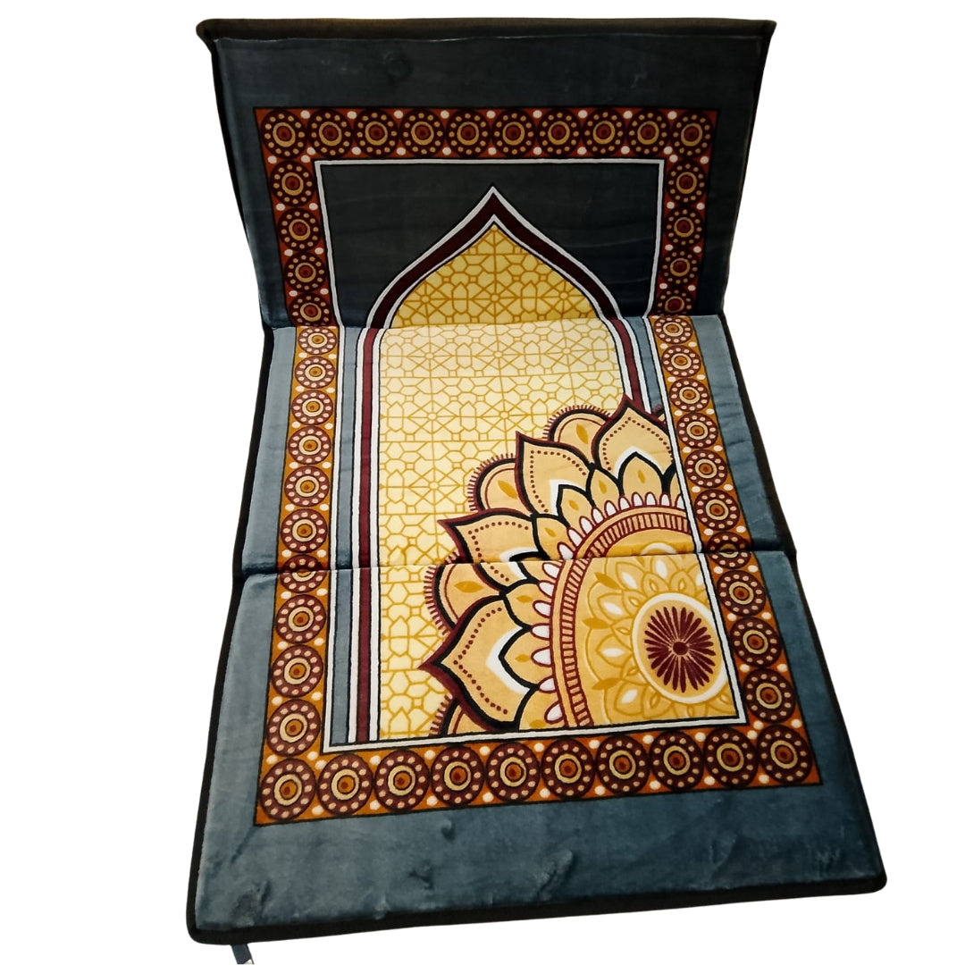 Premium Quality Foldable Prayer Mat with Back Rest Smarty Ways