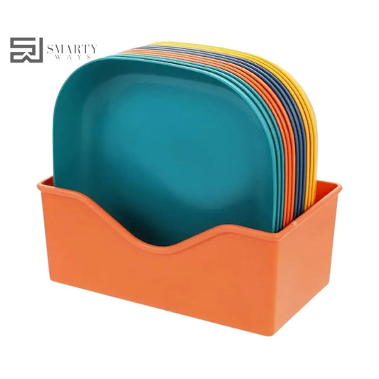 10-Piece Square Plate Set – Durable & Stylish Dinnerware SmartyWays