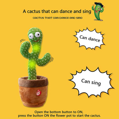 Dancing Talking Cactus Toy (Rechargeable)