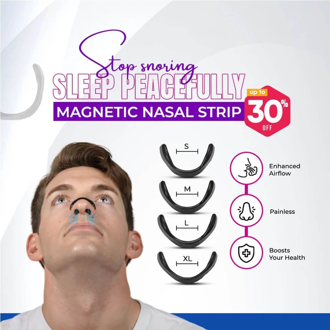 Magnetic Nasal Strip – Breathe Better & Snoring Relief