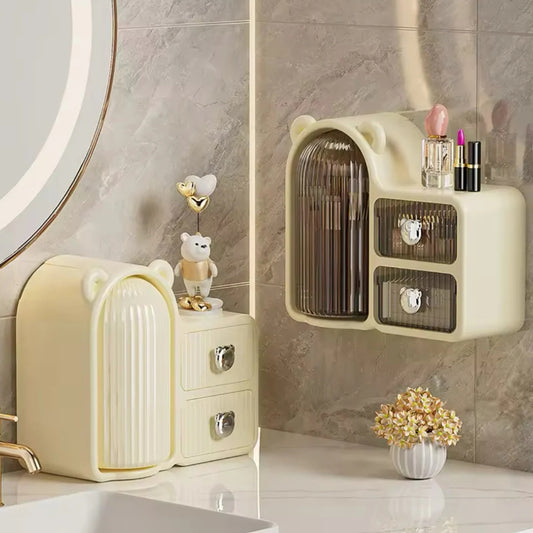 Rotating Organizer with Drawers in Pakistan – Stylish Makeup & Skincare Storage Box | smartyways.pk