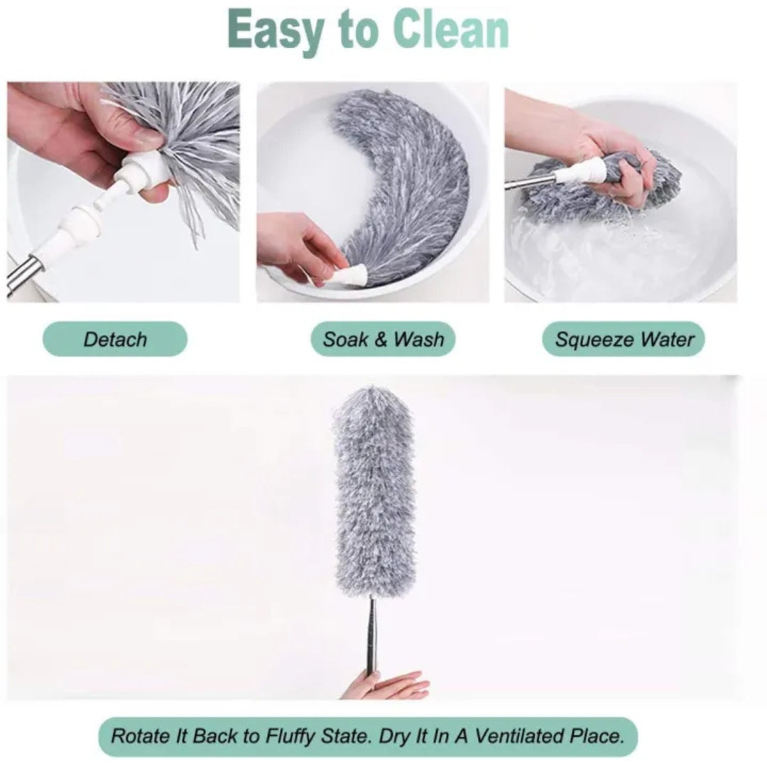 Extendable Microfiber Duster For Wall Cleaning