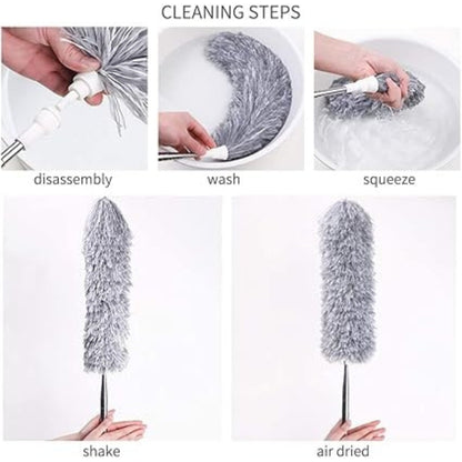 Extendable Microfiber Duster For Wall Cleaning