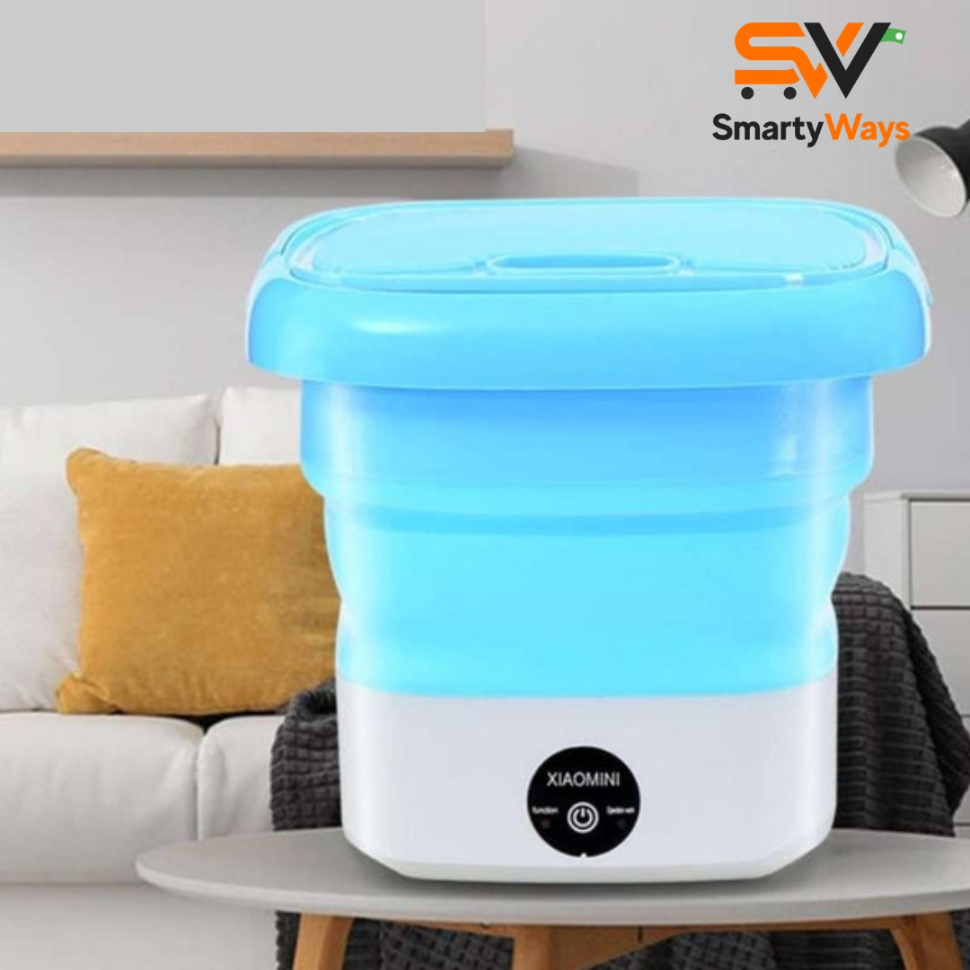 Mini Portable Washing Machine – Foldable, Ultrasonic & Travel-Friendly 🧺✨