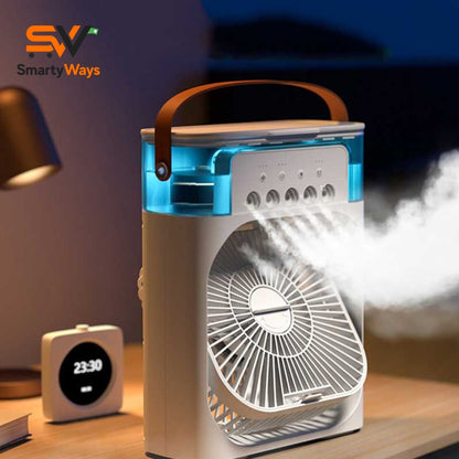 ❄️ Mini Cooler Fan – Portable Ice Air Fan with 3-Speed Cooling