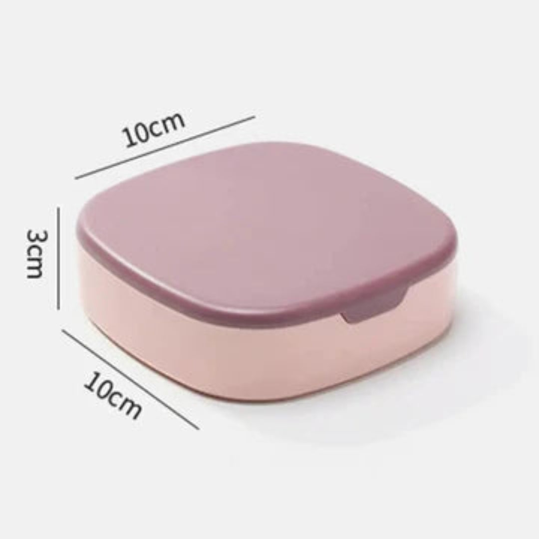 Portable Mirror Jewelry Organizer Box