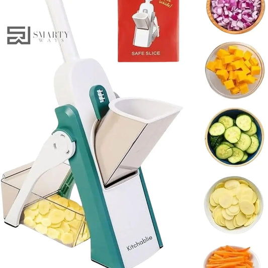 Safe Mandoline Slicer – Multi-Functional Vegetable Cutter for Quick & Easy Food Prep Smarty Ways