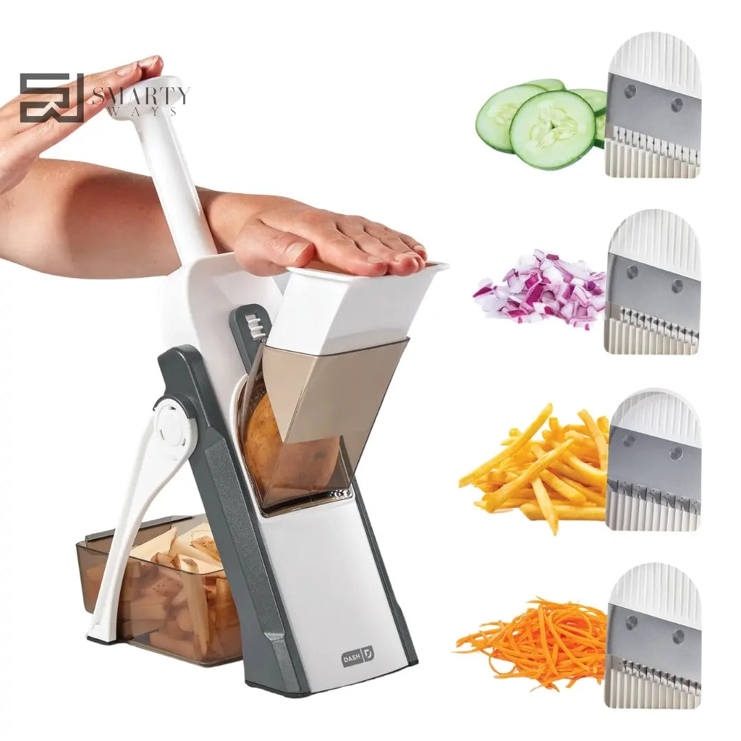 Safe Mandoline Slicer – Multi-Functional Vegetable Cutter for Quick & Easy Food Prep Smarty Ways