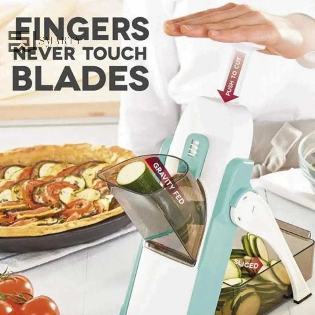 Safe Mandoline Slicer – Multi-Functional Vegetable Cutter for Quick & Easy Food Prep Smarty Ways