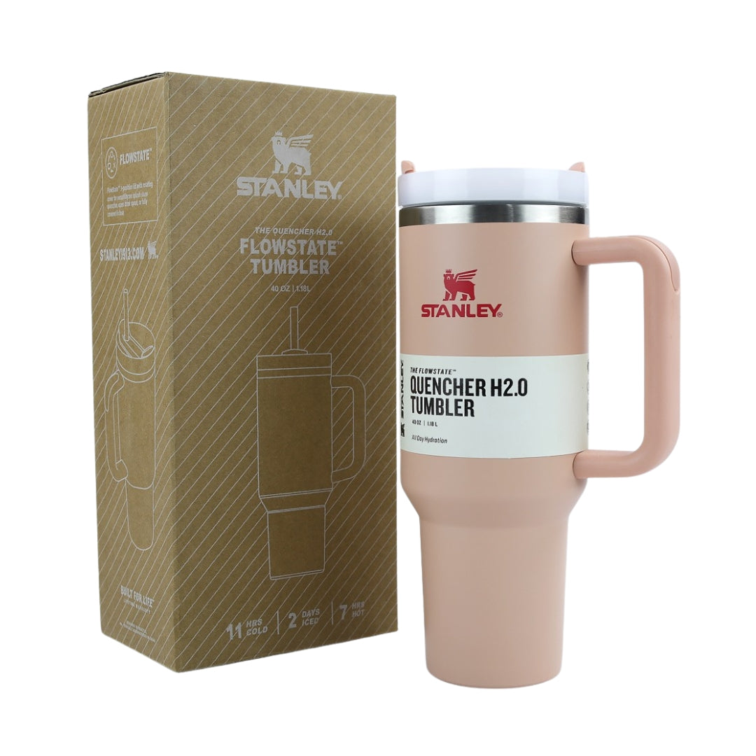 Stanley Quencher H2.0 Flowstate Tumbler – 40 oz (1.2L) | Premium Batch - Rosey Pink