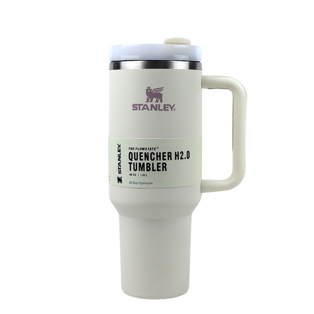 Stanley Quencher H2.0 Flowstate Tumbler – 40 oz (1.2L) | Premium Batch - Milky Cream