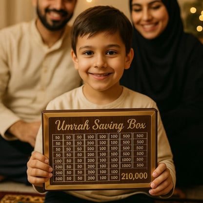 Umrah Saving Box – Start Saving 210,000 for Your Blessed Journey