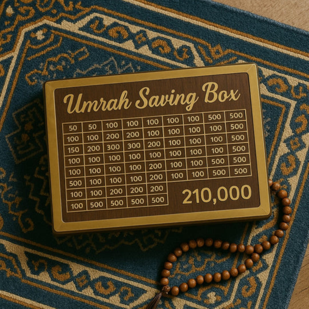 Umrah Saving Box – Start Saving 210,000 for Your Blessed Journey
