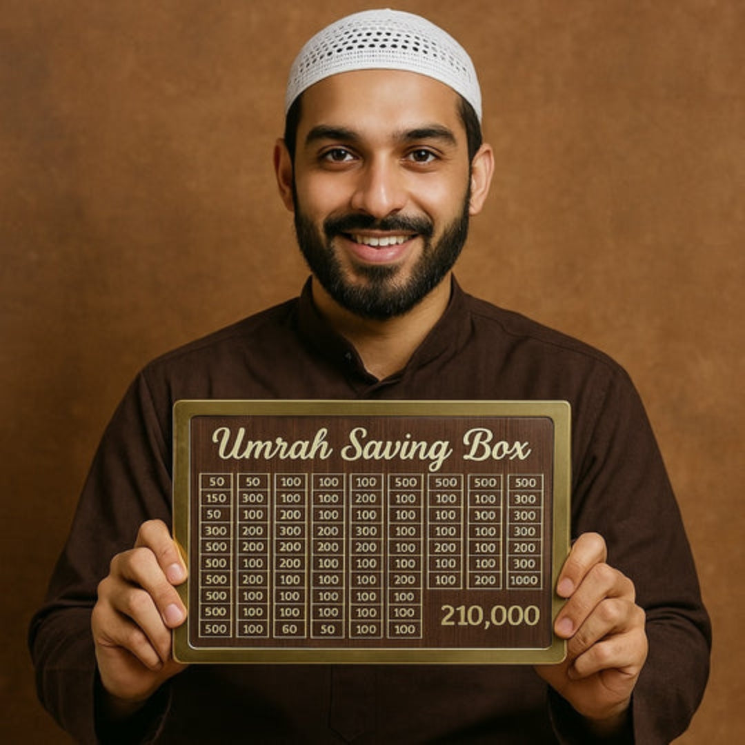 Umrah Saving Box – Start Saving 210,000 for Your Blessed Journey