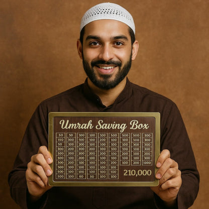 Umrah Saving Box – Start Saving 210,000 for Your Blessed Journey