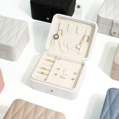 Luxury Velvet Leather Jewelry Organizer Box