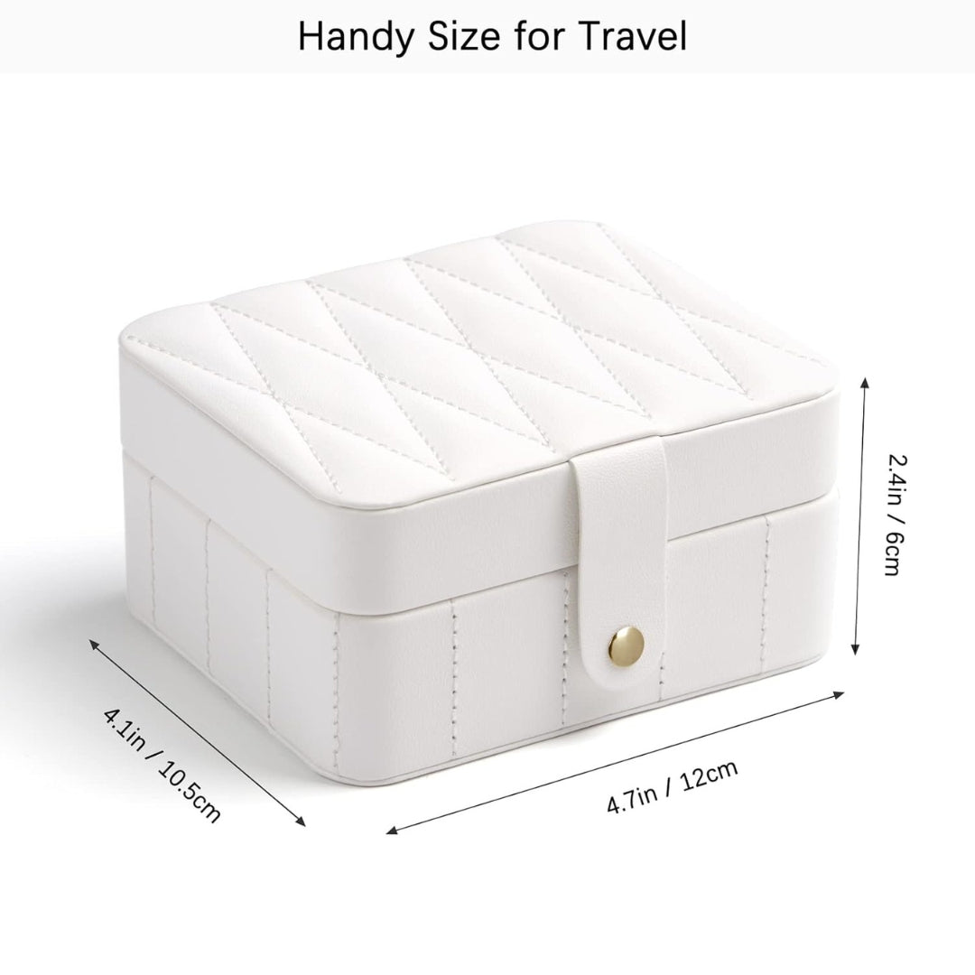 Luxury Velvet Leather Jewelry Organizer Box