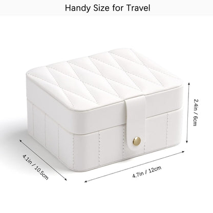 Luxury Velvet Leather Jewelry Organizer Box